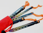 6 Pcs Titanium Tent Peg Ground Sand soft soil Stakes