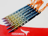6 Pcs Titanium Tent Peg Ground Sand soft soil Stakes