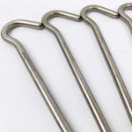 6 Pieces Titanium Alloy Tent Pegs Elbow Heavy Duty