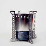 Capillary Hoop Stove & Titanium Alloy Flame-Screen-Stand Craft-53MM