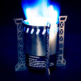 Capillary Hoop Stove & Titanium Alloy Flame-Screen-Stand Craft-53MM