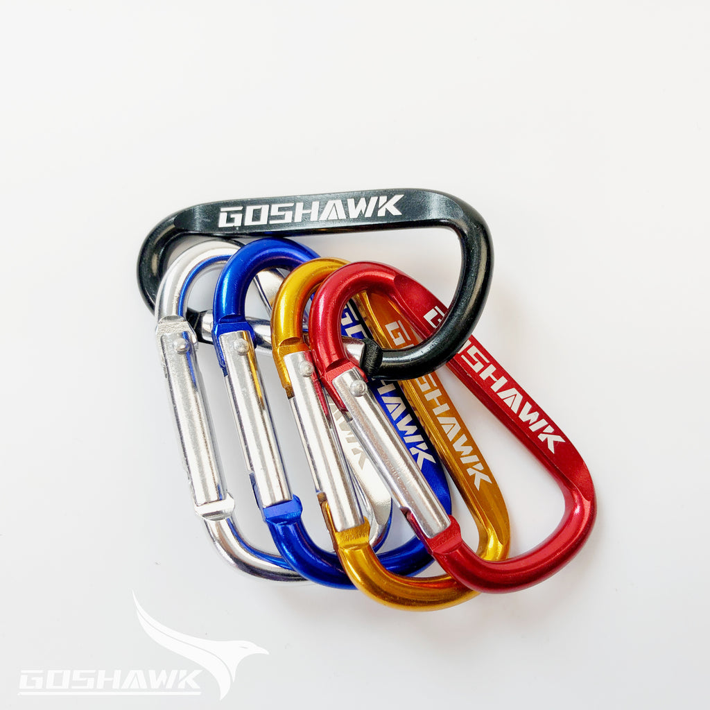 D-Ring Clip Key Ring Holder Cables Hiking Hook Lock Camp Camping Carabiner  – Goshawk-Hiking