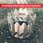 Outdoor Windshield Alcohol Stove Stent