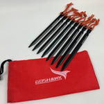8Pcs 18cm Aluminum Alloy Tent Peg Stakes Tri