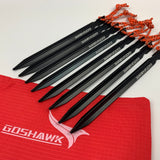 8Pcs 18cm Aluminum Alloy Tent Peg Stakes Tri