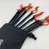 8Pcs 18cm Aluminum Alloy Tent Peg Stakes Tri