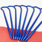 8Pcs 18cm Aluminum Alloy Tent Peg Ground Stakes