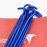8Pcs 18cm Aluminum Alloy Tent Peg Ground Stakes