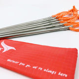 6 Pcs Titanium Tent Peg Hard Ground Stakes