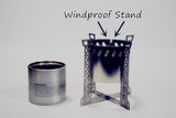 Capillary Hoop Stove & Titanium Alloy Flame-Screen-Stand Craft-53MM