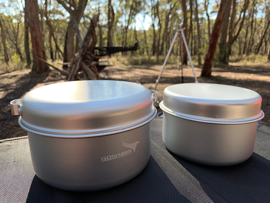 Camp Aluminum Ultralight Camping Cookware For Outdoor Hiking Backpacking –  Goshawk-Hiking