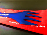 Pure titanium Spoon Fork 2in1 Backpacking with 210T Bag