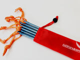 6 Pcs Titanium Tent Peg Hard Ground Stakes
